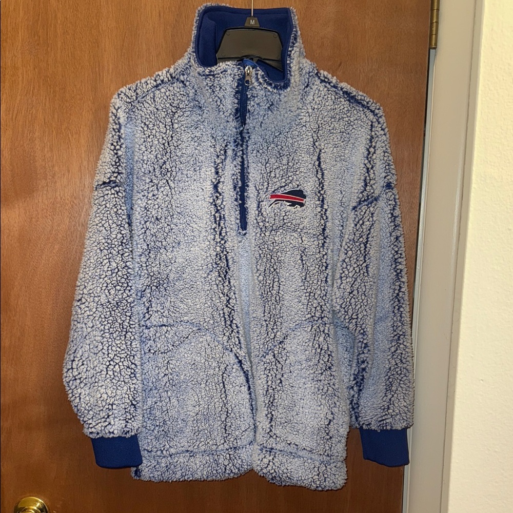 Buffalo bills blue Sherpa Fleece Jacket